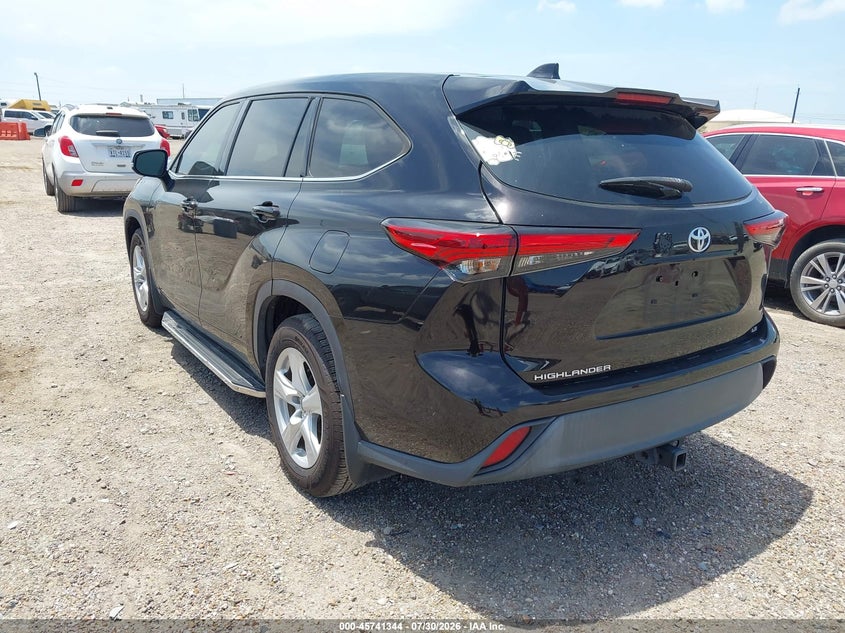 Vin: 5tdzzrah7ms081815, lot: 46240048, toyota highlander le 20213