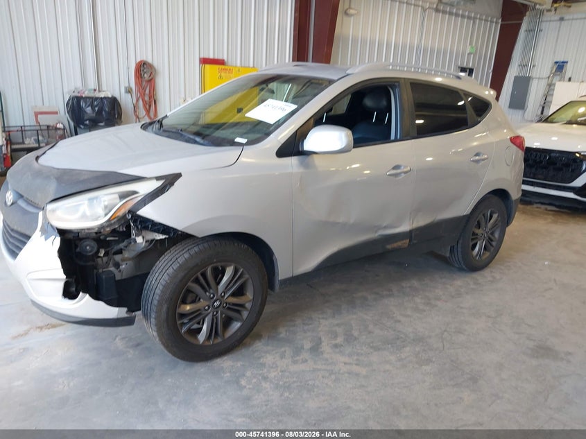 2014 Hyundai Tucson, Left Side, IAAI, VIN KM8JUCAG4EU877981 — photo 2