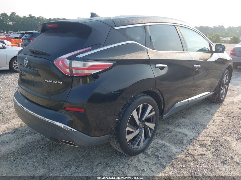 2016 NISSAN MURANO SPORT UTILITY VEHICLE 3.5L V-6 DOHC, VVT, 260HP