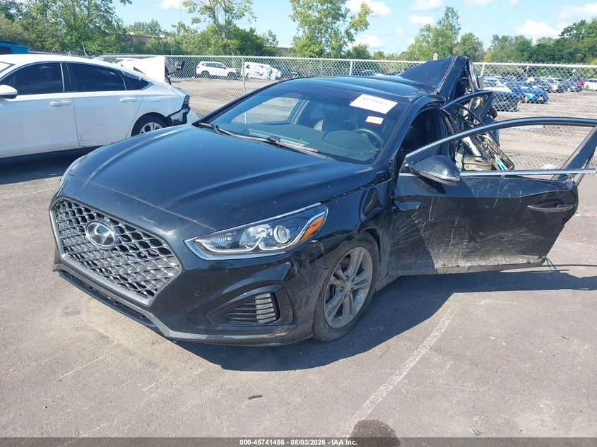 2018 Hyundai Sonata, Переворот, IAAI, VIN 5NPE34AF5JH609158 — фото 2