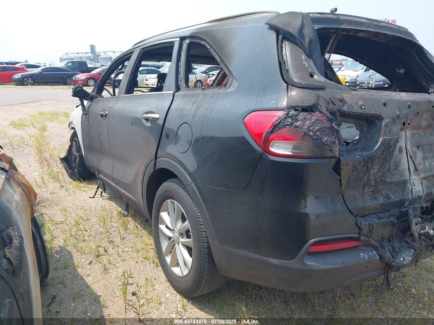 Vin: 5xypg4a32gg057251, lot: 46240174, kia sorento 2.4l lx 20163