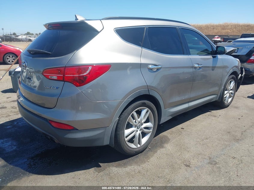 Vin: 5xyzu3la9eg220207, lot: 46240194, hyundai santa fe sport 2.0l turbo 20144