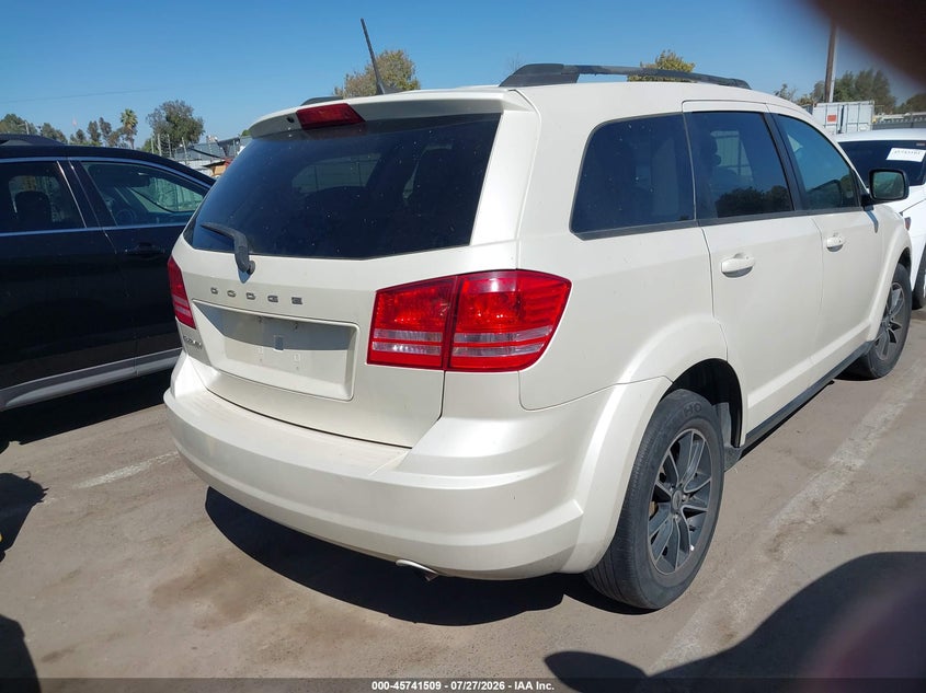 Vin: 3c4pdcab8jt445191, lot: 46240213, dodge journey se 20184