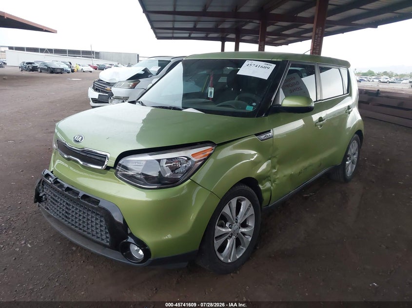 Vin: kndjp3a55g7862577, lot: 46240313, kia soul + 20162