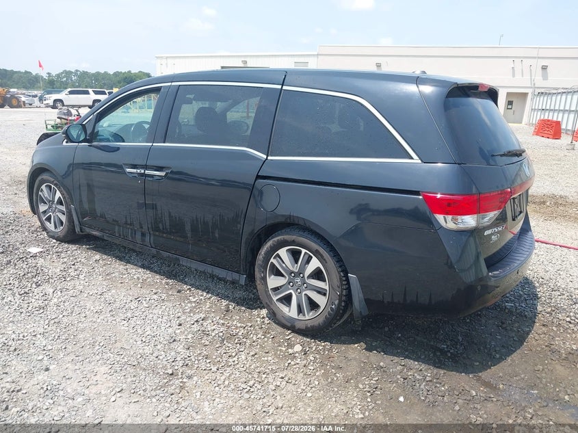 Vin: 5fnrl5h91fb017429, lot: 46240419, honda odyssey touring/touring elite 20153