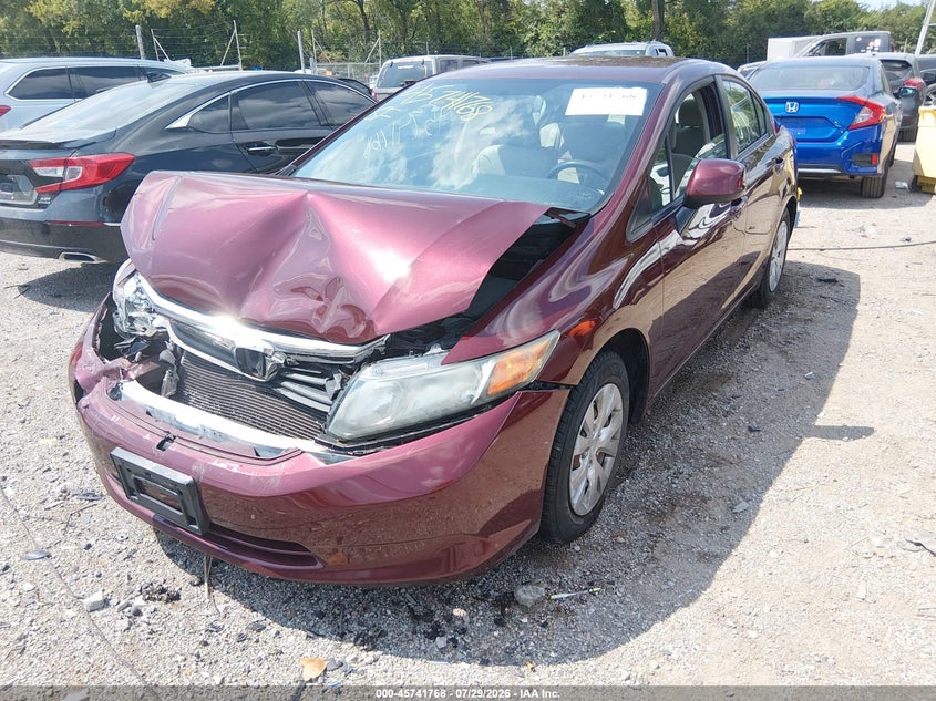 Vin: 19xfb2f54ce302048, lot: 46240472, honda civic lx 20122
