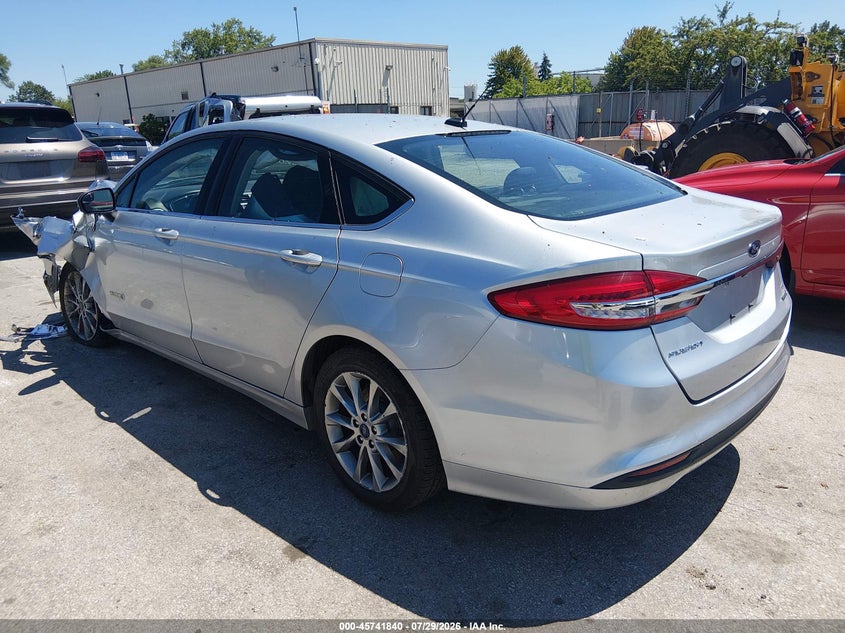 Vin: 3fa6p0lu3hr337140, lot: 46240544, ford fusion hybrid se 20173