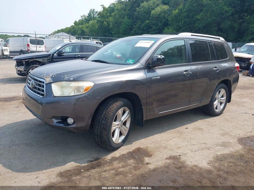 2009 Toyota Highlander, Правый бок, IAAI, VIN JTEES42A392123124 — фото 2