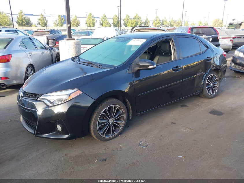 Vin: 2t1burhe1fc392244, lot: 46240589, toyota corolla s plus 20152