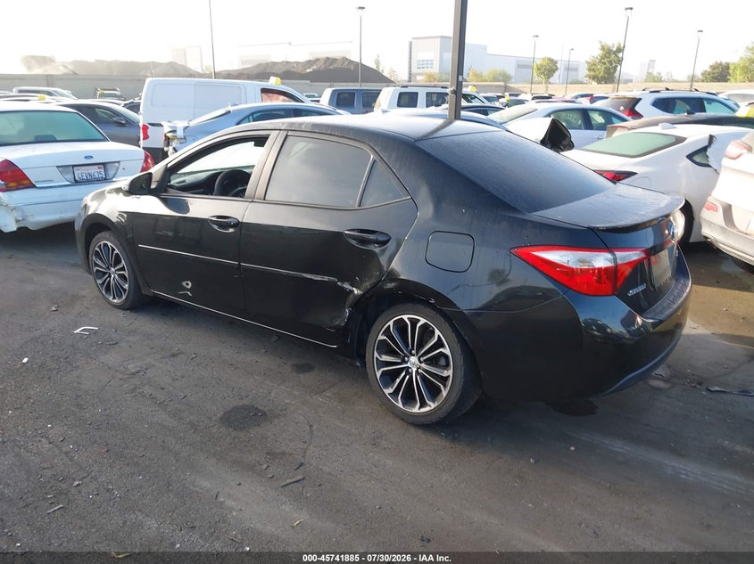 Vin: 2t1burhe1fc392244, lot: 46240589, toyota corolla s plus 20153