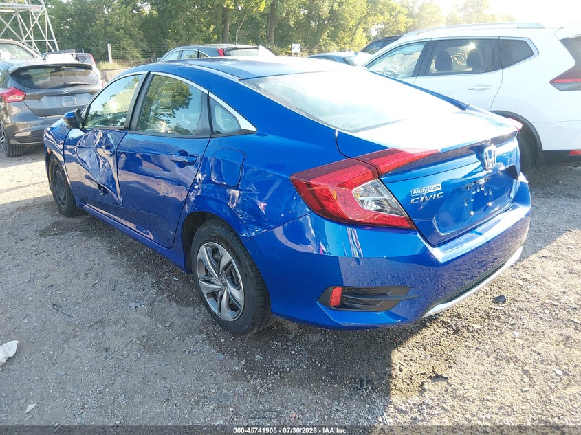 Vin: 2hgfc2f67kh559957, lot: 46240609, honda civic lx 20193