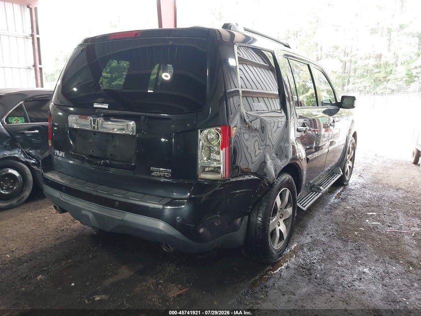 Vin: 5fnyf4h91db015562, lot: 46240625, honda pilot touring 20134