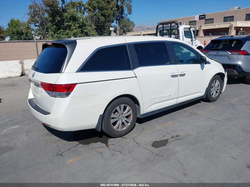 Vin: 5fnrl5h65gb168328, lot: 46240702, honda odyssey ex-l 20164