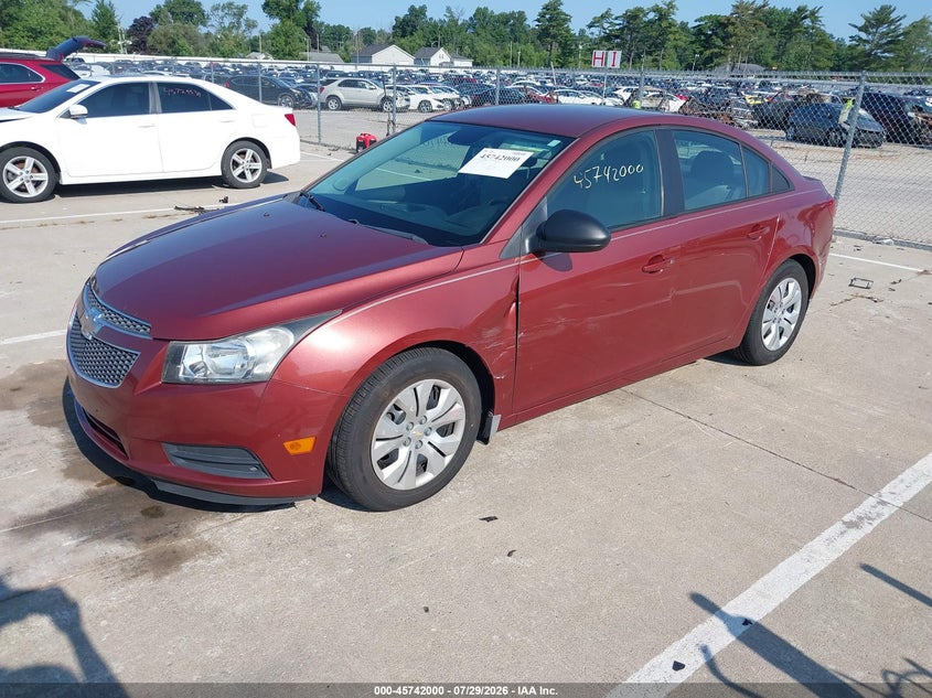 Vin: 1g1pa5sh0d7121936, lot: 46240704, chevrolet cruze ls auto 20132