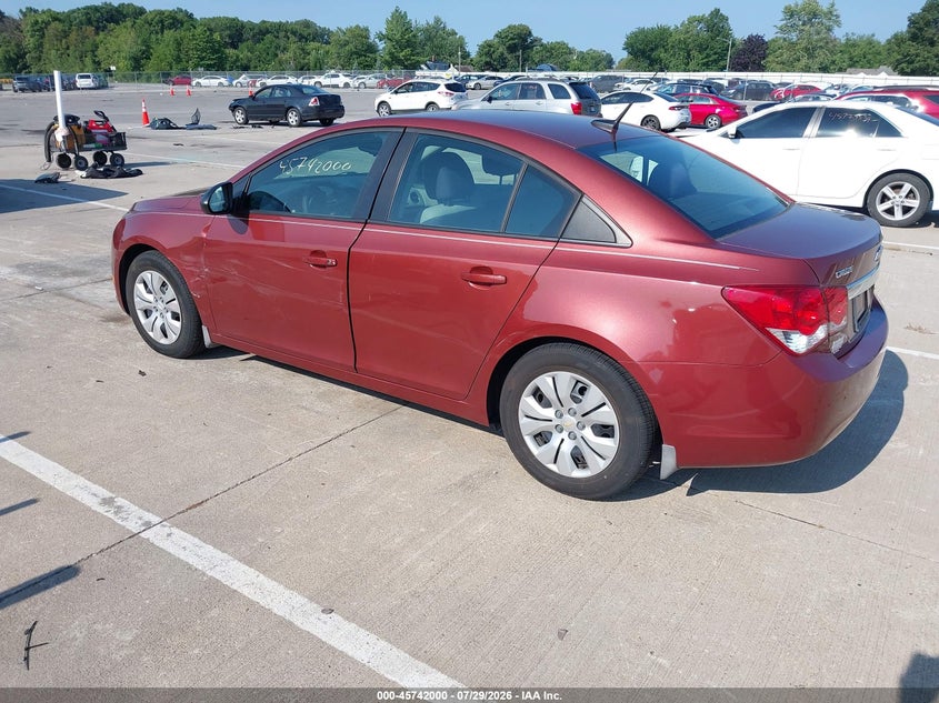 Vin: 1g1pa5sh0d7121936, lot: 46240704, chevrolet cruze ls auto 20133