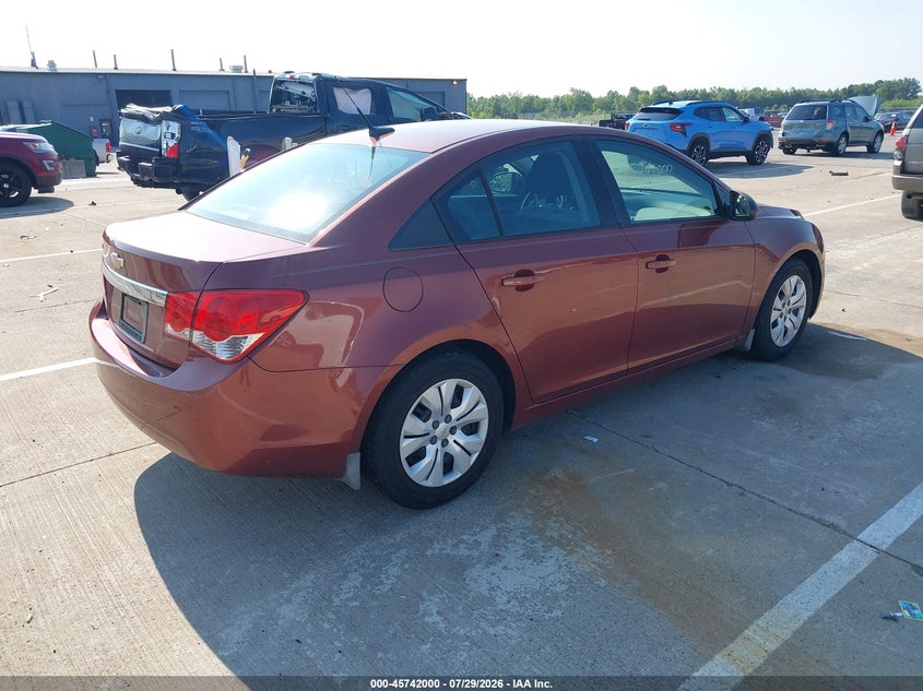 Vin: 1g1pa5sh0d7121936, lot: 46240704, chevrolet cruze ls auto 20134
