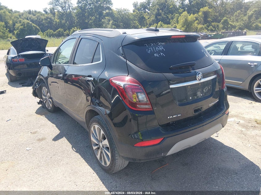 Vin: kl4cjasb0jb671022, lot: 46240728, buick encore preferred 20183
