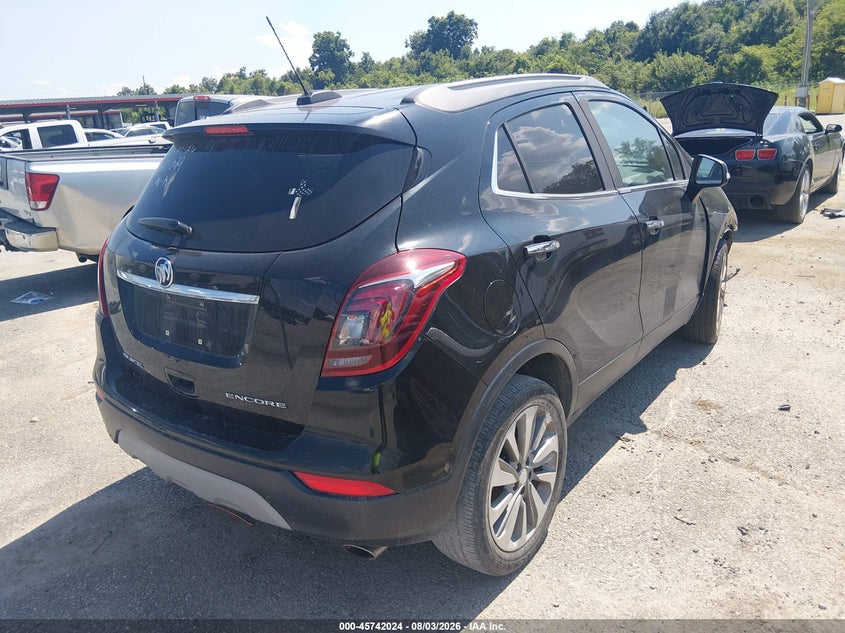 Vin: kl4cjasb0jb671022, lot: 46240728, buick encore preferred 20184