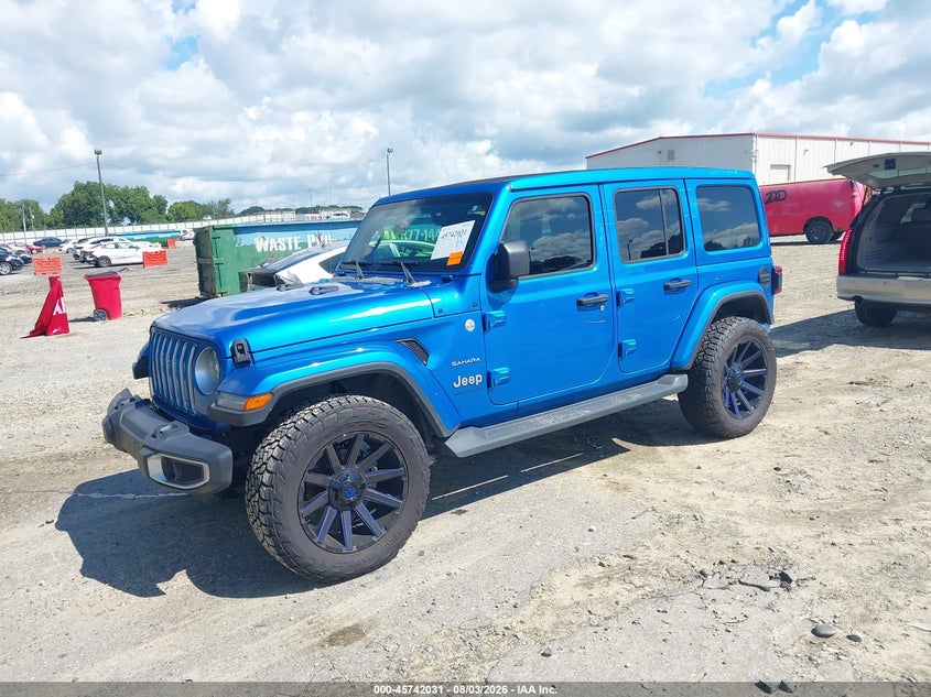 Vin: 1c4hjxeg5nw247923, lot: 46240735, jeep wrangler unlimited sahara 4x4 20222