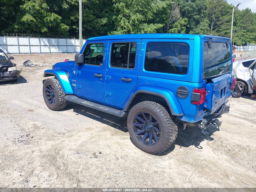 Vin: 1c4hjxeg5nw247923, lot: 46240735, jeep wrangler unlimited sahara 4x4 20223