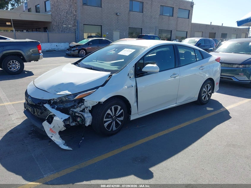 Vin: jtdkarfp6j3076708, lot: 46240804, toyota prius prime plus 20182