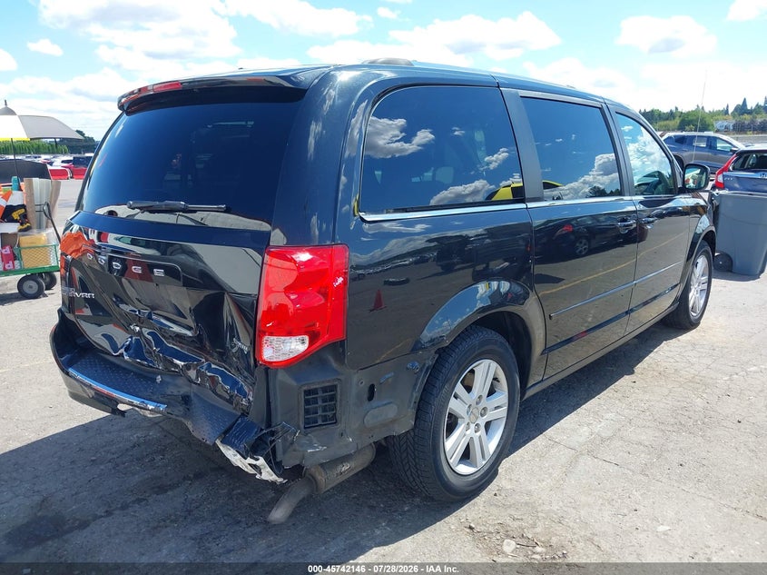 Vin: 2c4rdgdg9cr178057, lot: 46240850, dodge grand caravan crew 20124