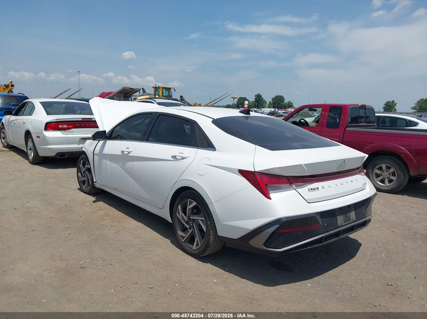Vin: kmhlp4dg3ru742210, lot: 46240908, hyundai elantra limited 20243
