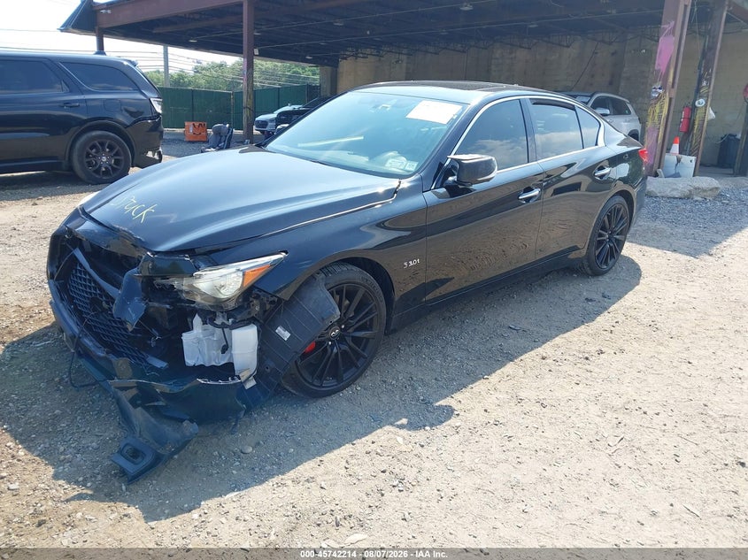 Vin: jn1fv7ar7hm871292, lot: 46240918, infiniti q50 3.0t red sport 400/3.0t signature edition 20172