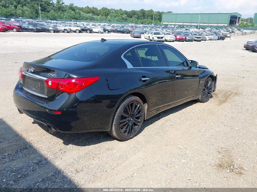 Vin: jn1fv7ar7hm871292, lot: 46240918, infiniti q50 3.0t red sport 400/3.0t signature edition 20174