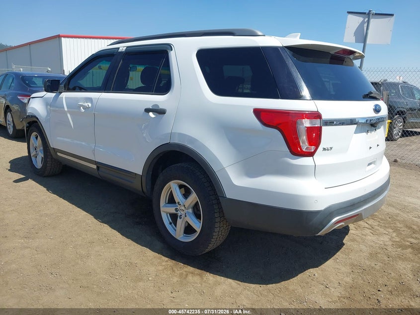 Vin: 1fm5k8d85ggc03347, lot: 46240939, ford explorer xlt 20163