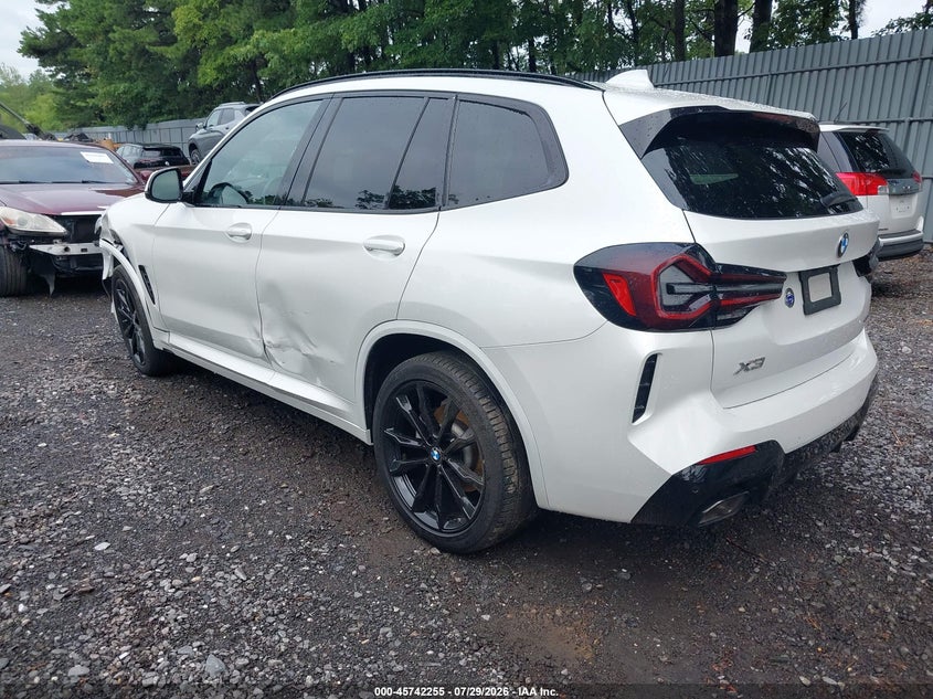Vin: 5ux53dp06p9r28412, lot: 46240959, bmw x3 xdrive30i 20233