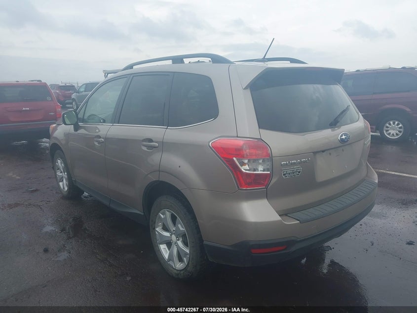 Vin: jf2sjapc0eh548439, lot: 46240971, subaru forester 2.5i touring 20143