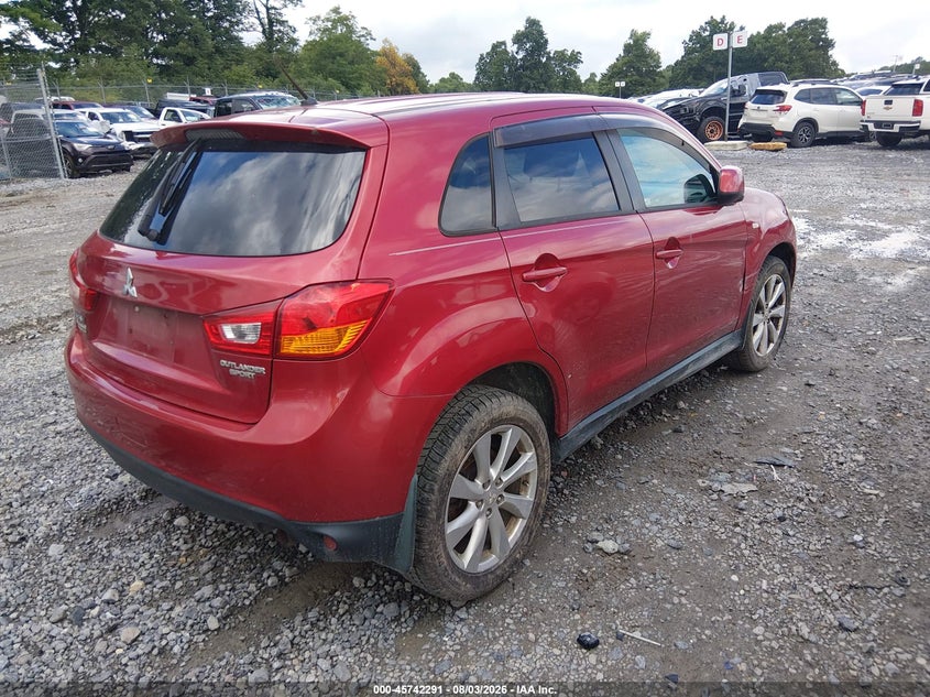 Vin: 4a4ap3au5fe005394, lot: 46240995, mitsubishi outlander sport es 20154