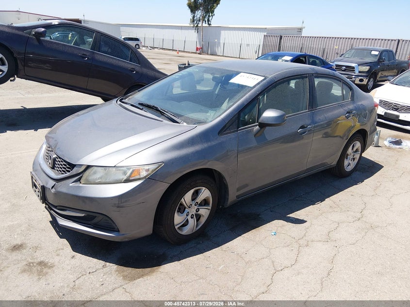 Vin: 19xfb2f52de094091, lot: 46241017, honda civic lx 20132