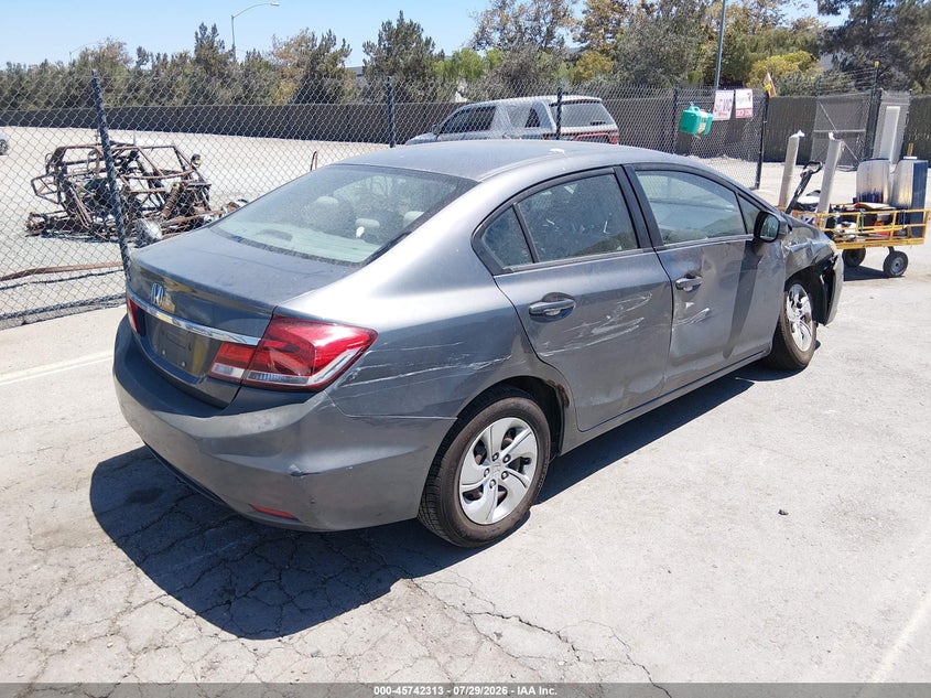 Vin: 19xfb2f52de094091, lot: 46241017, honda civic lx 20134