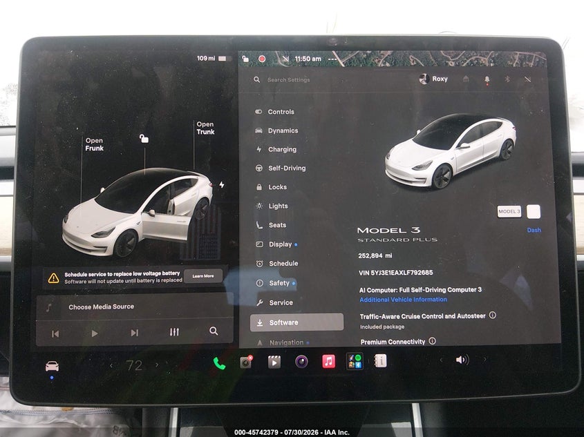 2020 TESLA MODEL 3 auction photo 7