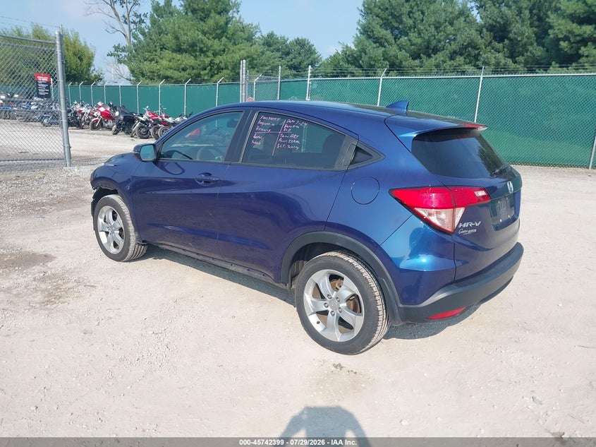 Vin: 3czru6h57gm738281, lot: 46241103, honda hr-v ex 20163