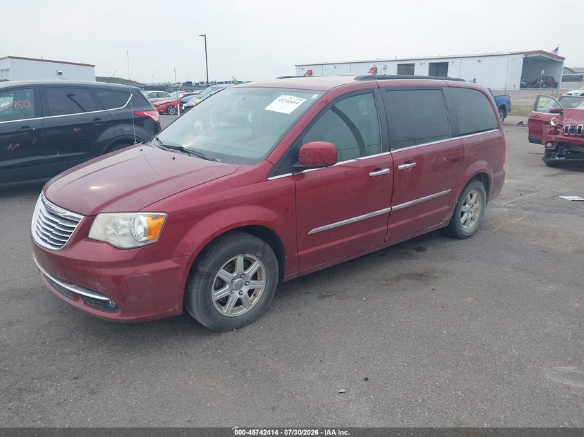 Vin: 2c4rc1bg0cr117165, lot: 46241118, chrysler town & country touring 20122