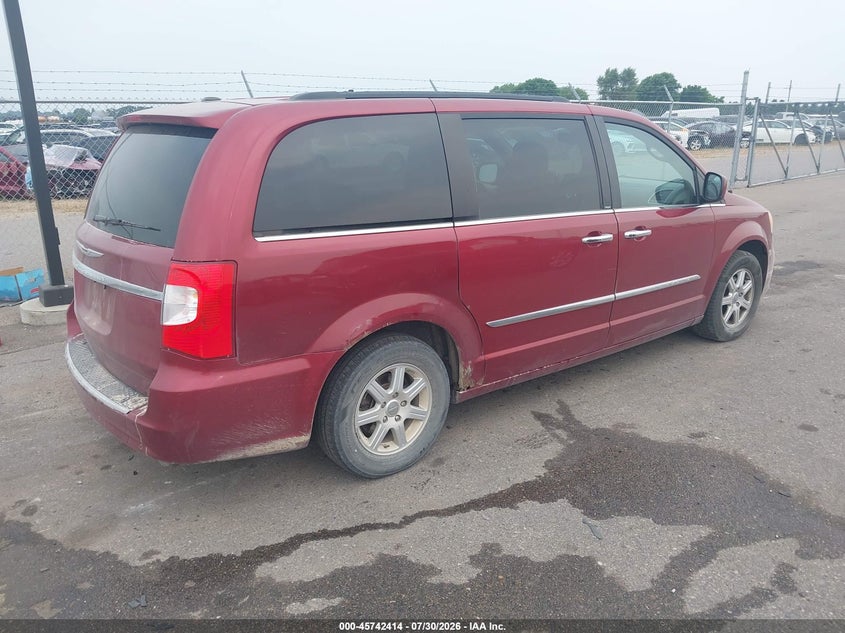 Vin: 2c4rc1bg0cr117165, lot: 46241118, chrysler town & country touring 20124