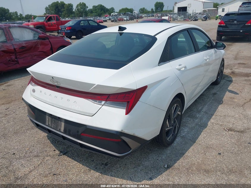 Vin: kmhls4dg2su990114, lot: 46241119, hyundai elantra sel convenience 20254