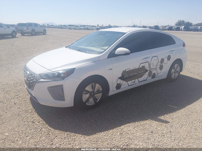 Vin: kmhc65lc3lu233362, lot: 46241159, hyundai ioniq hybrid blue 20202