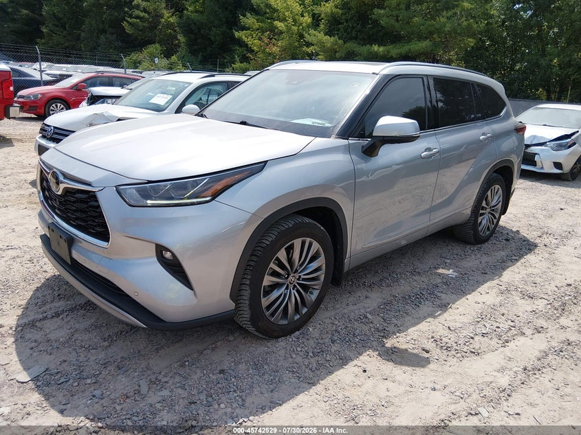 Vin: 5tdfzrbh5ls052281, lot: 46241233, toyota highlander platinum 20202