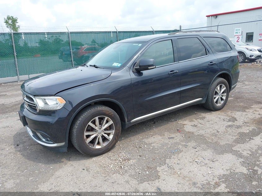 Vin: 1c4rdjdg8gc460153, lot: 46241340, dodge durango limited 20162