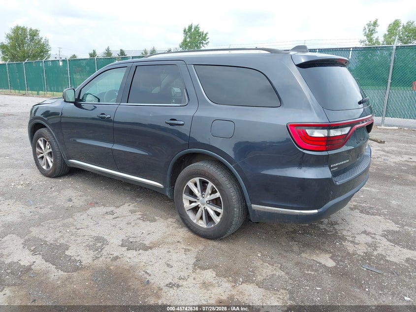 Vin: 1c4rdjdg8gc460153, lot: 46241340, dodge durango limited 20163