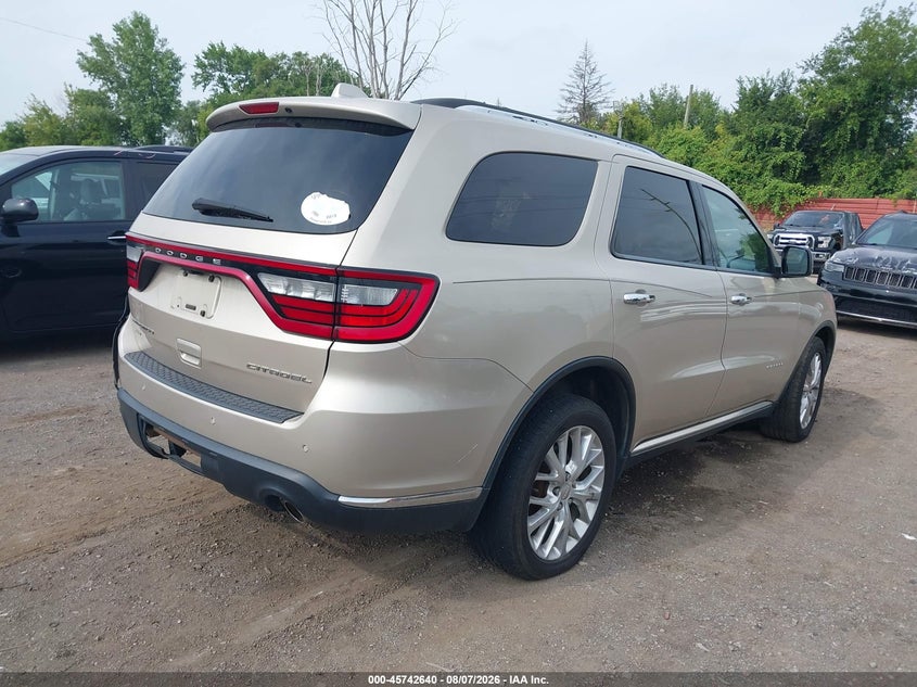 Vin: 1c4rdjeg2ec318716, lot: 46241344, dodge durango citadel 20144