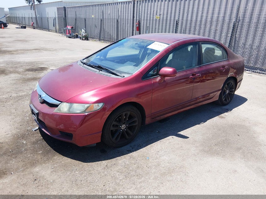 Vin: 2hgfa1f59ah586180, lot: 46241383, honda civic lx 20102