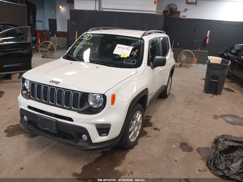 Vin: zacnjdb13npn72372, lot: 46241409, jeep renegade latitude 4x4 20222