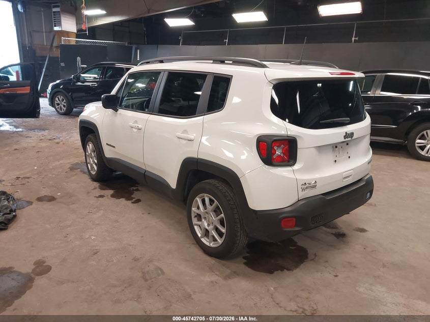 Vin: zacnjdb13npn72372, lot: 46241409, jeep renegade latitude 4x4 20223