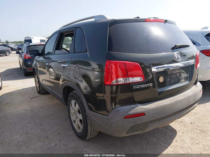 Vin: 5xykt4a25dg320566, lot: 46241426, kia sorento lx v6 20133