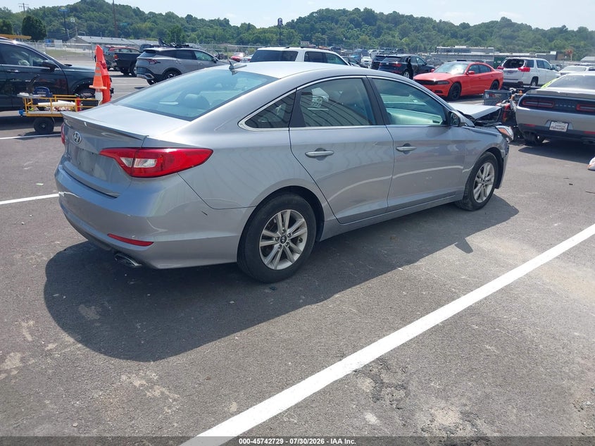 Vin: 5npe24afxgh358410, lot: 46241433, hyundai sonata se 20164